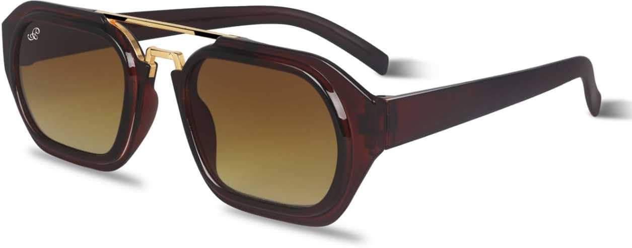UNISEX BROWN SUNGLASSES-image-0