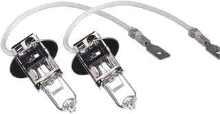 2Pcs H3 12V 100W 4300K Yellow Car Head Light Bulbs H3 Fog Lamp Bulb Auto Halogen Bulb Clear Quartz Glass Auto Light Lamp H3 Car Headlight Bulbs H3 100W Bulbs