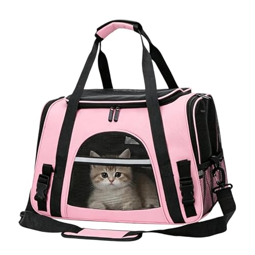 Bolsa para gatos con asa y correa ajustable para transporte ligero 2