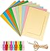 Produktbild Fotoseil mit 10 Papierrahmen für 10x15 cm Bilder - Buntes Bilderrahmen Set aus Papier mit Klammern für Fotos & Schnur | Modernes Dekorahmen DIY Set | Ideal für Hochzeit & Geburtstag & Jubiläum