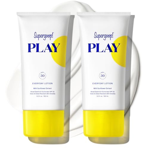 Image of Supergoop! PLAY Everyday Lotion - Broad Spectrum Body & Face Sunscreen - Great for Active Days - Fast Absorbing, Water & Sweat Resistant