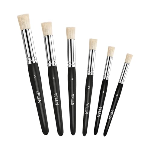 Wooden Stencil Brushes for Art Painting Projects