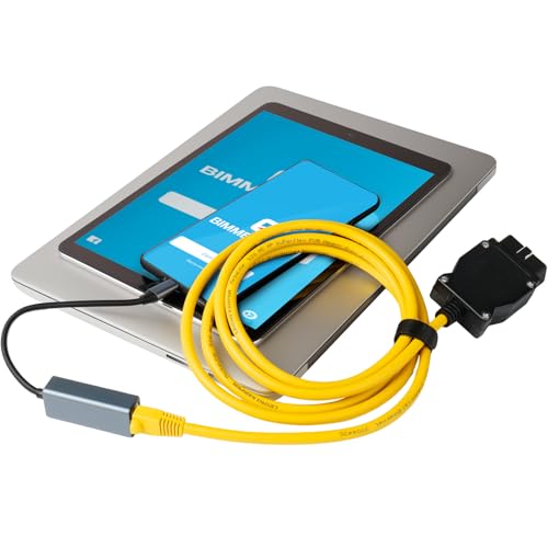 TTXSPP ENET OBD2 Cable + USB Type C for BMW F & G Series OBD ENET Cable RJ45 Compatible with E-SYS ICOM ISTA+ 6.6ft/2M