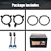 Headlight Mounting Bracket Aluminium Alloy Omni-Directional Adjustment Headlights Bracket Replacement Compatible with Jeep Wrangler JL JLU 2018-2024 (Black)
