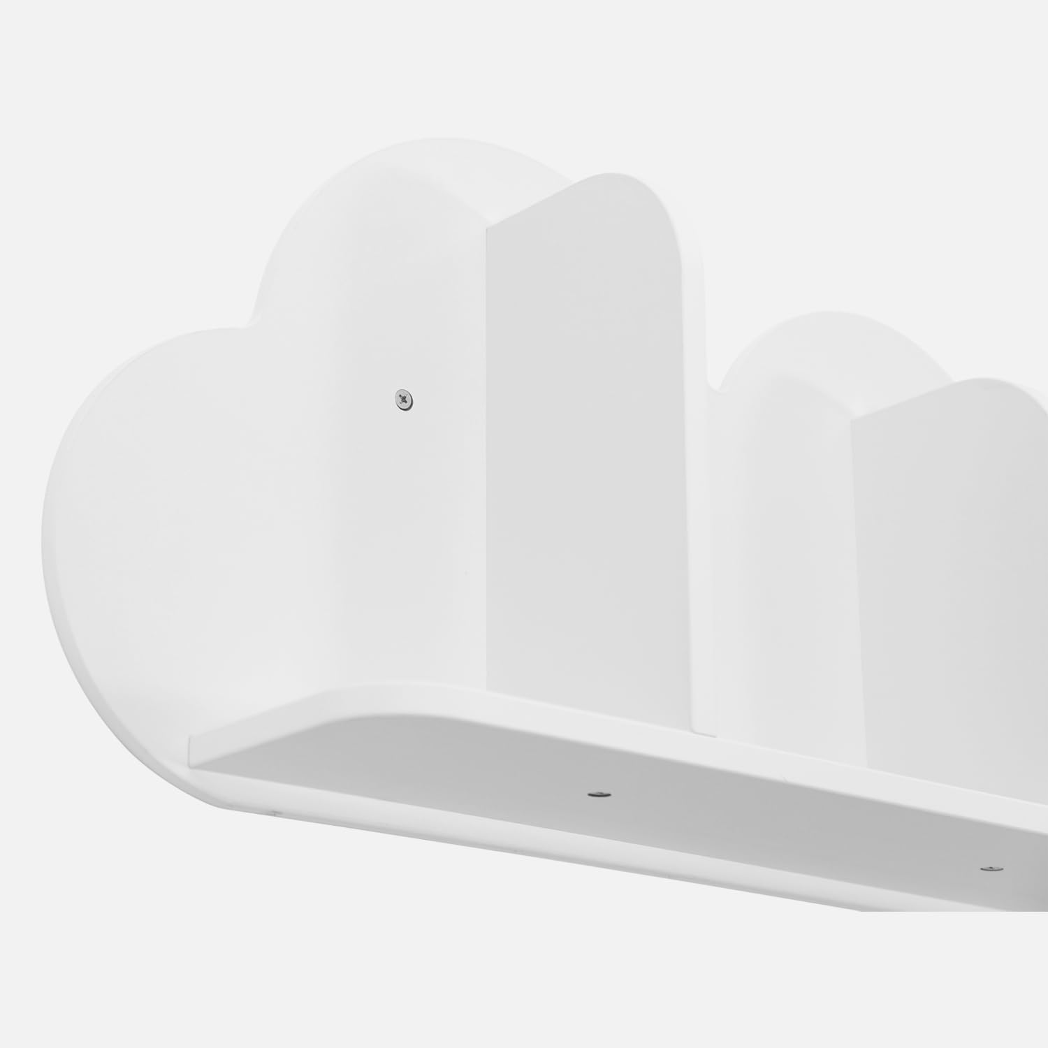 Sweeek Estantería de pared nube para dormitorio infantil Nephos Blanco 34.5x12x23.5 cm Set de 3