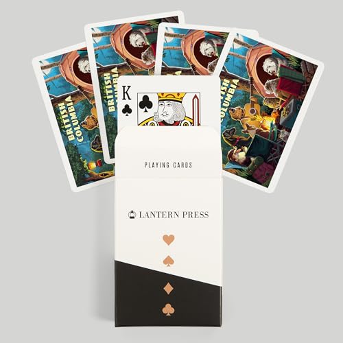 Lantern Press British Columbia Baraja Póker 52 Cartas miniatura 6