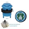 SJ@JX Arcade Game Controller DIY Kit Microswitch Button 4&8 Way Joystick Zero Delay USB Encoder Fighting Stick Handles Console for PC MAME Raspberry Pi Retropie