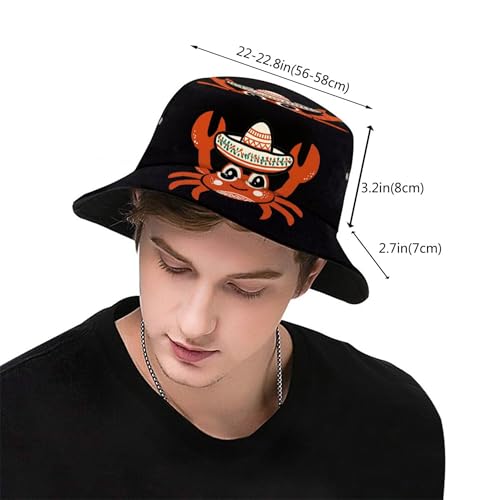 Image of Bucket Hat for Women Men, Fashion Print Outdoor Beach Hat Packable Sun Cap for Travel Hiking