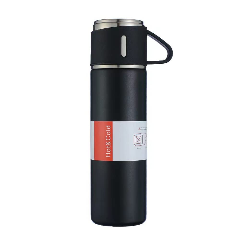 Double Layer Stainless Steel Vacuum Insulated Water Bottle Coffee Mug Thermal Bottle 12H Keeps Hot and Cold Leakproof Suitable for Home Office Outdoor Travel