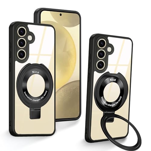 Galaxy S24 P[X O yMagSafeΉ/cΉz B[ ی^X^ht MNV[ S24 Jo[ SC-51E SCG25 X}zP[X ϏՌ CAX[dΉ ϖh~ ubN