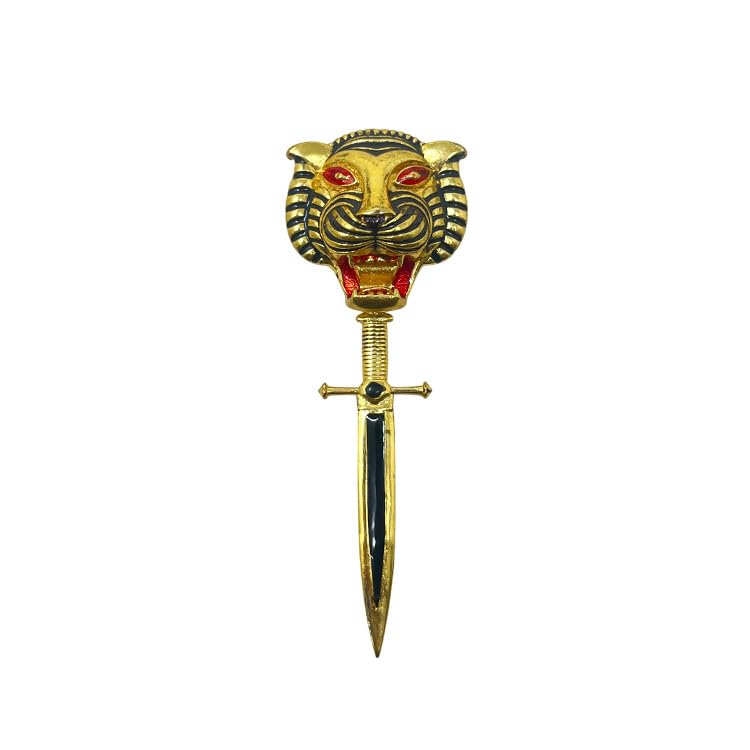 aamiya creations HEAVY TIGER BROOCH WITH SWORD-picture-18