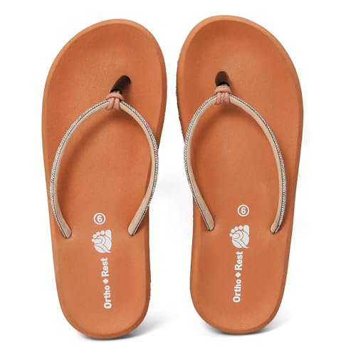Image of Ortho + Rest Ortho Slippers for Women Daily Use, orthopedic FlipFlops | Arch Support With Soft Cushioned Footbed | Lightweight Ladies Chappal | Orthopedic Doctor Soft Slippers for Ladies & Girls
