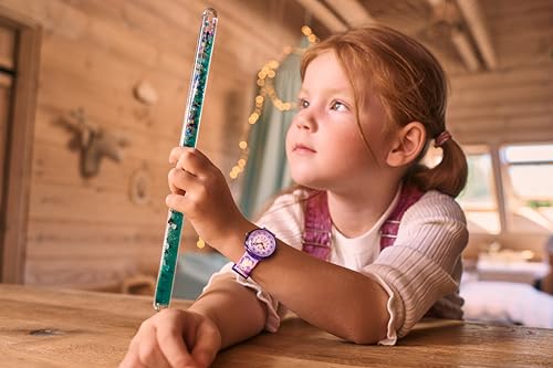 Flik Flak Girl Kids Watch Biosourced Quartz Waterproof Cosmicat4