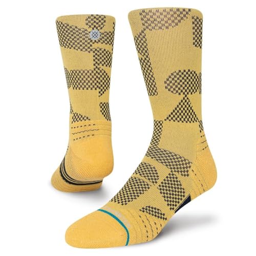 Stance Building Crew Socks (Large, Gold)