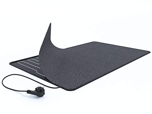 Elektrischer Heizteppich/ Heizmatte/ Schuhtrockner S 65 Dunkelgrau 80X50 cm (dunkelgrau)-2