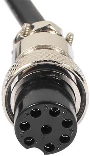 10pcs GX16 8 Pin Male to Female Air Plug Butt Joint Connectors with Extension Cable 1M