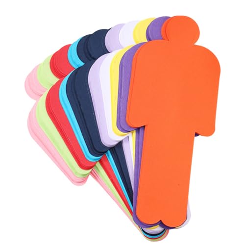 150 Stück Moderationskarten Set Mensch, Präsentationskarten in 10 Farben, Bunte Karteikarten zum Beschriften für Flipchart Papier, Büro, Schule, Unterricht, Lehrerbedarf, Vortrag 20 x 8 cm