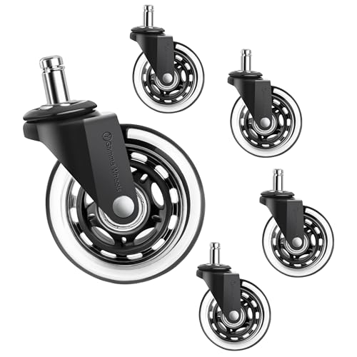 Premium Gamma Office Chair Wheels Pack of 5