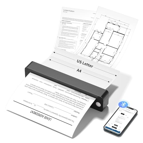 Imprimante 203 DPI rapide thermique portable Bluetooth pour impression sans encre de vos PDF