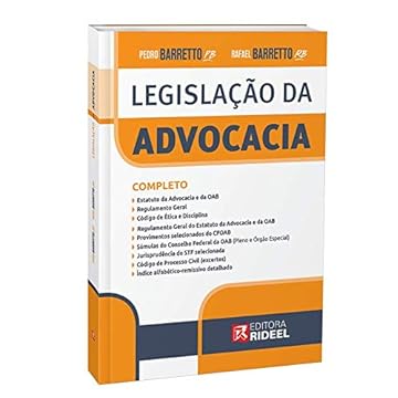 Capa do livro Legislação Da Advocacia