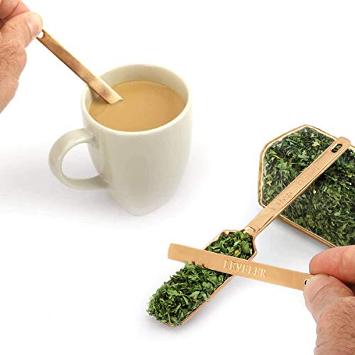 2Lbdepot Copper Measuring Cups & Spoons Set Of 14, Premium Stainless Steel Metal, 7 Accurate Measuring Cups, 6 Measuring Spoons, 1 Leveler, Dry & Liquid Ingredients For Kitchen Baking & Cooking #TOP4