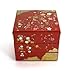 Japanese Red Lacquer Three Tiers Sakura Jyubako Stack Candy Bento Box