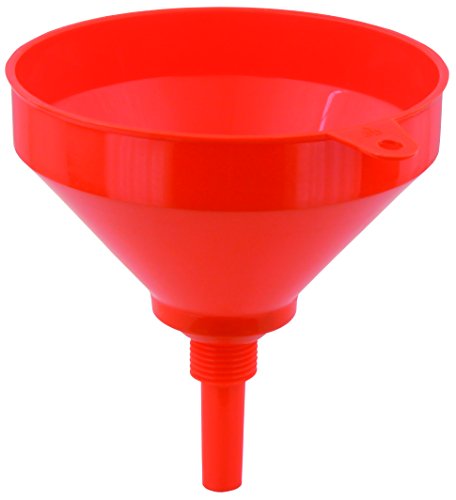 BLUREA Kunststoff Trichter mit Messingsieb 195mm / 2,0 Liter, für Öl, Kraftstoffe und Säuren geeignet, Zubehör für Werkstatt und Garage