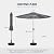 HOMSHADE 9ft Outdoor Patio Umbrella - Market Table Aluminum Umbrella, 5-Year Fade Resistant - UPF50+ UV Protection with Push Button Tilt, Crank for Pool Deck and Garden (Dark Grey)