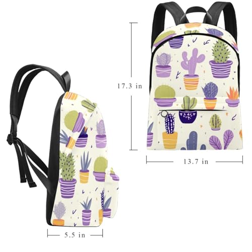 Sac à dos cactus pour voyage et weekend décontracté en ville - 2