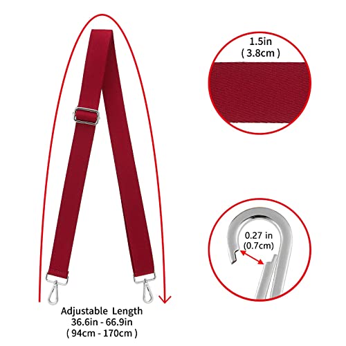 Image of ZOOEASS Wide Shoulder Strap (Solid),Adjustable Replacement Belt Crossbody Canvas Bag Handbag
