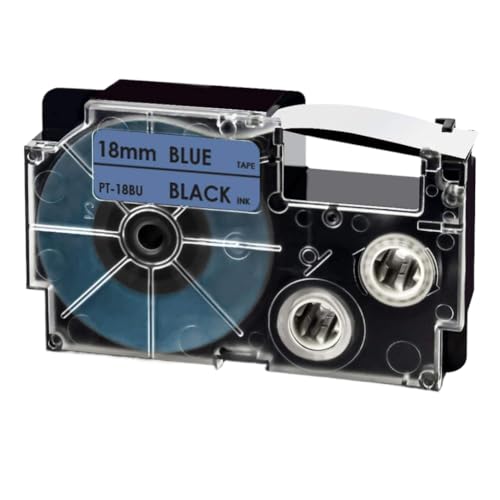 1PK �����F XR-18WE XR-18RD XR-18X XR-18YW XR-18GN 3/4 �C���` 18 �~�����[�g�����x���e�[�v KL-120 KL-HD1-IH KL-750 KL-780 �ƌ݊�������(Black on Blue)