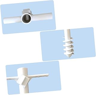 Parliky 1Pc Base De Guarda-Sol Suporte Branco Bases De Guarda-Chuva Suporte De Guarda-Chuva Branco Âncora De Guarda-Chuva De Praia Âncora De Cinco Pinos Âncora De Praia Âncora De Jardim