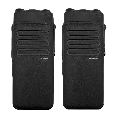 2Pack Black XPR3300E Repair Housing Case Front Cover Compatible for XPR3300e Radio