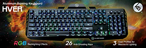 Image of IOGEAR Kaliber HVER RGB Aluminum Gaming Keyboard, GKB704RGB