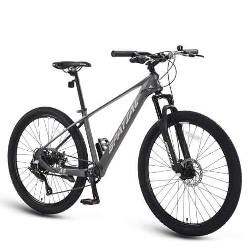 SPATIAL VTT pour Adultes et Adolescents 29/27,5/26/24 Pouces, Cadre Aluminium Léger, 21/8 Vitesses, Selle Ergonomique Réglable, Vélo Tout Terrain pour...