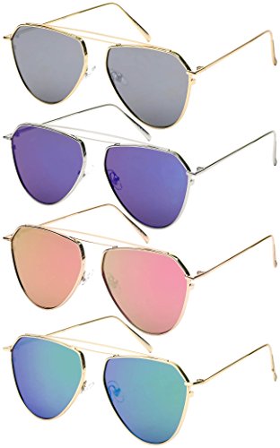 Fashion Aviators with Flat Lens 25123-FLREV3