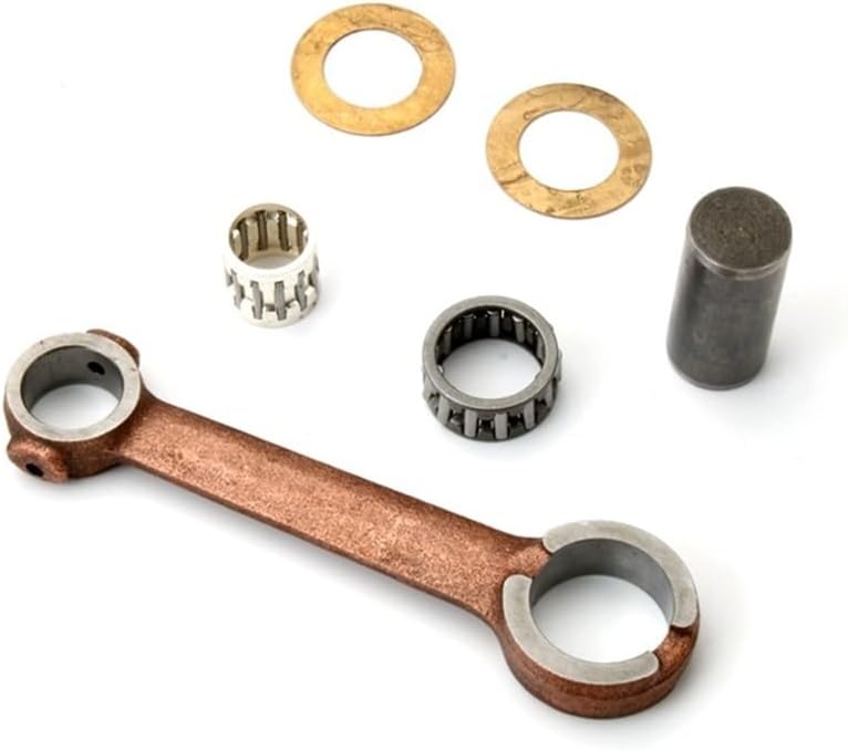 Moped Connecting Rod Kit Pin 10mm 12mm Compatible with Ciao Bravo Grillo Si 50cc 2-Stroke Engine Parts(12mm)