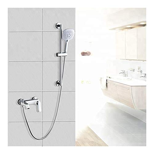 Ensemble de douche confortable avec mitigeur de bain mural innovant