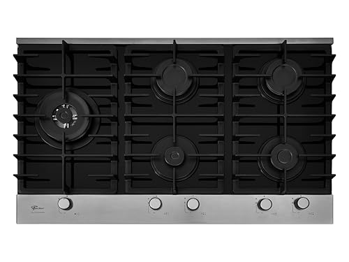 FISCHER COOKTOP À GÁS 5 BOCAS PLATINIUM MESA VIDRO PRETO 33810-92122