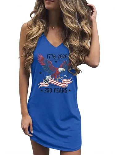 Image of Live Simple Coconut Tree Sleeveless Dress Sunshine Sand Beach Women's Summer Casual V Neck Mini Dress