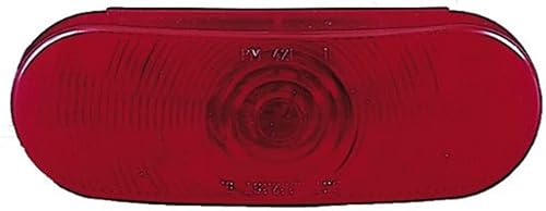 Luz trasera, de giro y de freno oval de 6.5 pulgadas color rojo 421R Peterson