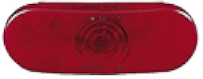 Peterson Manufacturing 421R Red 6.5-Inch Oval Stop Turn and Tail Light