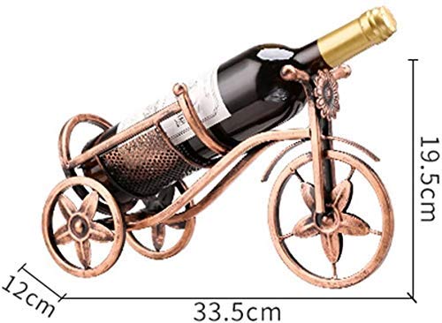 Soporte para botellas vino hierro estilo europeo vintage miniatura 2