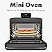 CHEF iQ MiniOven Smart Toaster Oven Air Fryer Combo, 11-in-1 Countertop Convection Oven, Bake, Broil, Air Fry, Broil, Dehydrate, 1750W, 25 Qt Capacity, Fast Cooking with Touchscreen Controls – Black