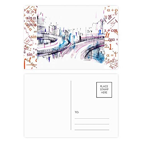 Cartes postales bâtiment moderne et gratte-ciel DIYthinker en lot de 20