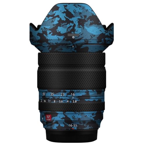Film vinyle anti-rayures bleu nuit pour objectif Fujifilm XF 16-55 mm F2.8 II