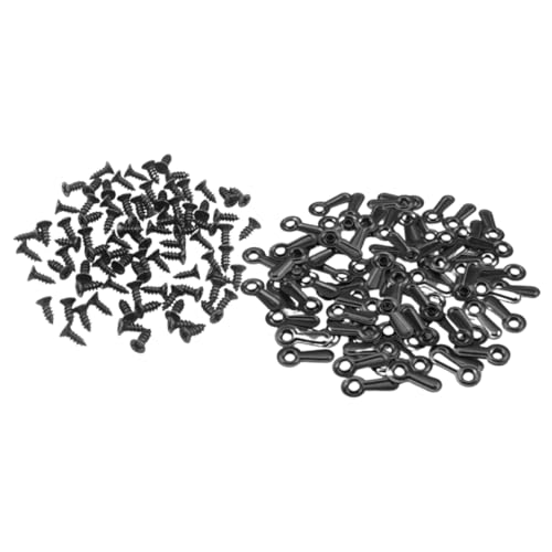 Image of 100pcs Picture Frame Hardware Clips with Screws Versatile Photo Frame Backing Fasteners for Wall Hanging Suitable for Pictures Artworks and Home Decor