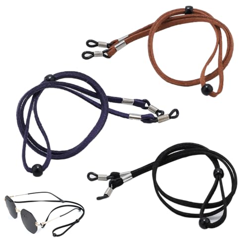 hzbaiyi 3 Pcs Glasses Strap,Glasses Chain For Women,Sunglasses Strap,Adjustable Glasses Chains For Women Men