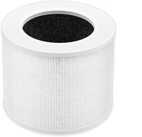 Image of Replacement Filter compatible with Levoit Core Mini Air Purifier, Supports HEPA Sleep Mode, High-Efficiency Activated Carbon for Removal of Smoke, Odour, Allergens, Pollen, 1 Pack