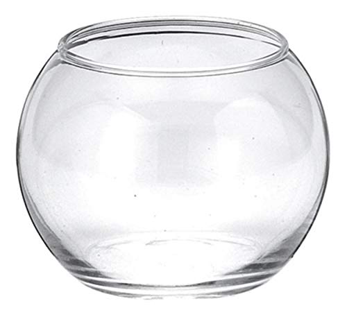 松野ホビー ガラス 容器 丸型 おしゃれ ビューレット SS H6×φ8cm (口径)φ6cm 内容量 250cc (金魚鉢、花瓶、アクアリウムなどに) FR-1079 クリア